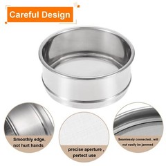 325 Mesh Lab Sieve 4″ Diameter Test Sieve 304 Stainless Steel Wire Cloth 0.04…