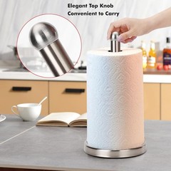 Silver Paper Towel Holder Brushed Nickel Standing Paper Towel Holder Countert…