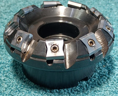 Iscar F45LN-D3.00 Tangential 3″ 45° Face Mill 1″AH With 10 New LNKX1506 Inserts