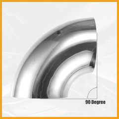 2 Pcs OD 5 Inch 90 Degree Mandrel Bend Elbow SS304 Stainless Steel Bend Tube Exh