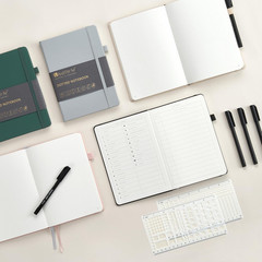 Bullet Dotted Journal Notebook, A5 Leather Hardcover, 176 Numbered Pages 100GSM