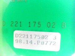 D 221 175 02 B Staubli D22117502 3 / 98.14.P0772 Clutch Card