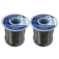 2 PACK Amerway 60/40 Solder 1lb.Spool for Glass Crafts & Repairs