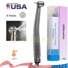 NSK STYLE Dental LED E-generator Fiber Optic High Speed Handpiece Turbine 4 Hole