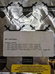 3M 4 Pc Sample Pack Fibre Discs 381C & 982C Qty 5 Kits 43174200