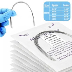 Dental Ortho Elastic Niti Arch Wire Round Natural Form Bracket Braces