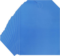 Blue 50 Packs Blank Car Mirror Hang Tags 8.5 X 11.5 Inches Car Sale Tags
