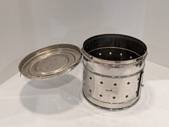 Vintage Industrial Medical Sterilizer Drum – Antique Surgical Autoclave Canister