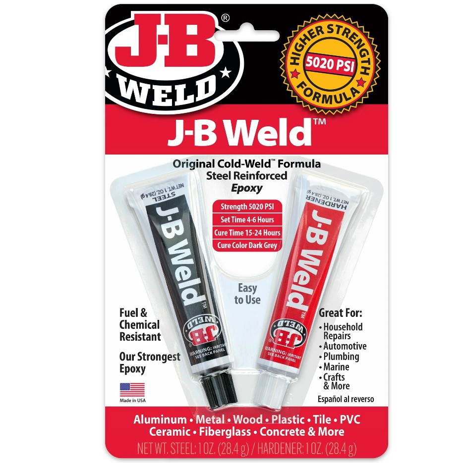 ​J-B Weld 8276 KwikWeld Quick Setting Epoxy Steel Reinforced Dark Grey 2 oz NEW