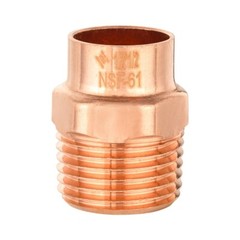 10 PCS EFIELD 1/2″ C x 1/2″ MNPT Copper Male Adapter Fittings, Lead Free