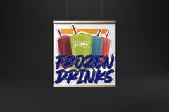 FROZEN DRINKS | Laminated Vinyl Decal Sticker Label