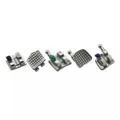 Dental Orthodontic Metal Brackets Braces Mini Roth MBT 018 022 345 Hooks MIM