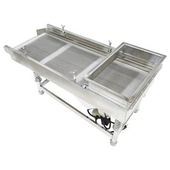 1.5mm Stainless Steel Linear Vibrating Screen Single Layer Sifter Shaker 110V