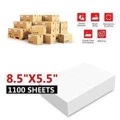 Labels 8.5×5.5(1-4 Reel)Premium Shipping Labels 8.5×5.5 Half-Sheet Self Adhesive