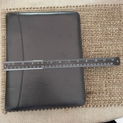 Franklin Covey Leather Ring Planner Binder Classic Size W/Inserts Zip Closure