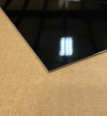 12″ x 24″ Aluminum Composite Sheet Gloss Black .080″ (2mm) Panel ACP, ACM