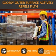 ACYPAPER Clear Stretch Wrap 18 x 1500′ 80 Gauge (240 Rolls/Pallet)