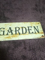 4″ X 15″ Aluminum Sign “Herb Garden” W/ 4 Mounting Holes