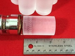 Bicron BC412 Round Scintillator Plastic for 1-1/2 inch PMT detectors 1.4″X2.25″