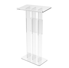 Clear Acrylic Podium Transparent Church Pulpit Plexiglass Lectern Debate Wedding
