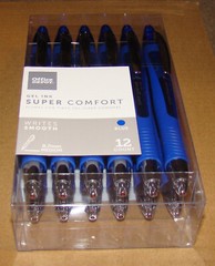 Office Depot Super Comfort Smooth Gel Ink Pen, 0.7mm Medium, Blue, 12 Count
