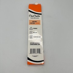 CharCharms Tumbler Straws Orange Halloween 6 Pack Reusable 30oz BPA Free NEW