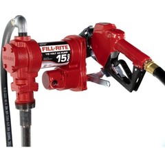 Fill-Rite FR610H 115V 15-GPM Fuel Transfer Pump w/ Hose & Nozzle/Gas, Diesel,E15