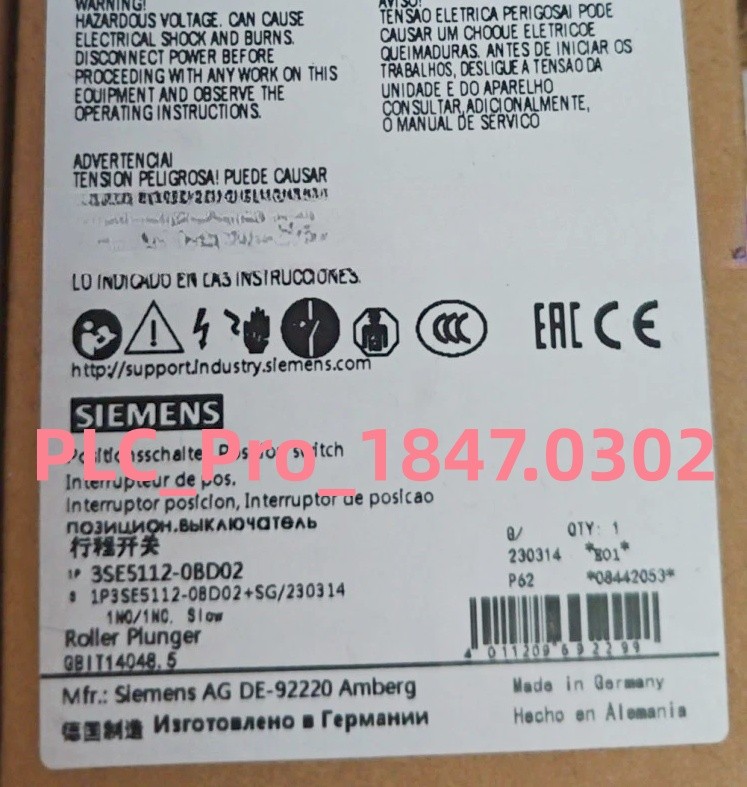 1PCS Brand New SIEMENS 3SE5112-0BD02 3SE51120BD02 Position Switch Fast shipment