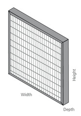 AccuraFil – MINI-PLEAT PANEL (Plastic Frame) _ 4″ _ Pack of 3 Filters
