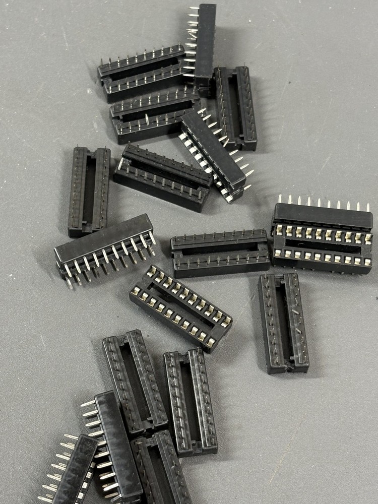 x27 DIP IC Socket 24 Pin Through Hole IC Chip Socket Connector Lot