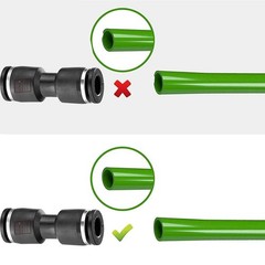 5 PCS 3/8 Inch Y Air Splitter Union Push to Connect Pneumatic Fittings