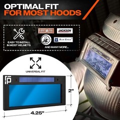 True Color 2×4 Shade 12 HD Auto Darkening Welding Lens – Professional’s Choice