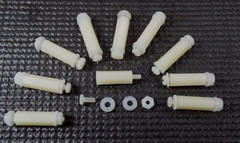 x10 STANDOFF #4-40″ x 3/4″ LONG 1/4″ HEX NUT & WASHER FEMALE MALE NYLON ESSENTRA