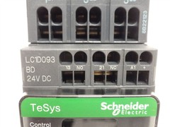 248055 New In Box; Schneider LC1D093BD Contactor; 9A; 3P; 600VAC; Coil: 24VDC
