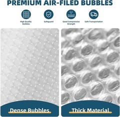 3/16 Small Bubble Cushioning Wrap Padding Roll Perforated Every 12″ Multi Length
