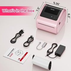 4×6 Printer Bluetooth Shipping Label Printer for Thermal Label USPS UPS FedEx