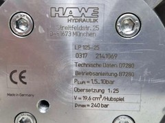 Hawe Hydraulik LP125-25 Air Driven Hydraulic Pumps 240bar