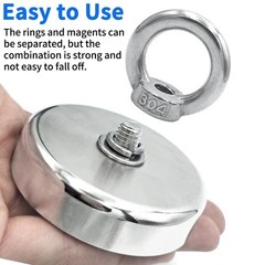 Super Strong Neodymium Fishing Magnet Hook N52 Heavy Duty Rare Earth Magnet with