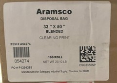 Asbestos Disposal Bag, Clear Non-Printed Contractor Bag, Perforated, Multi-Size
