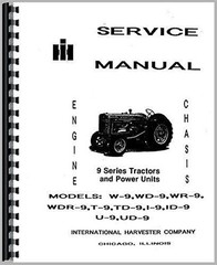 International McCormick 600 650 W9 WD9 WR9 WDR9 Tractor Service Repair Manual