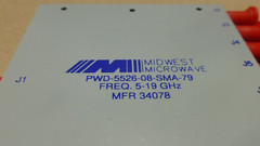 MIDWEST MICROWAVE 8-WAY POWER DIVIDER PWD-5526-08-SMA-79 5-19GHz.