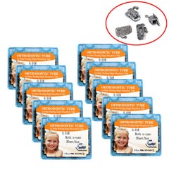 1-10 boxes Dental orthodontic 1st molar buccal tube monoblock roth 018 50 sets
