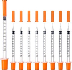 30 Count Sterile Disposable U-100 Syringes, 30G 1ml, Individually Wrapped