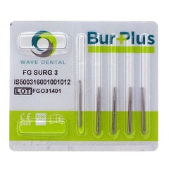Wave Dental Oral Surgical Bur Tungsten Carbide Round 25mm FG SURG Midwest FGOS