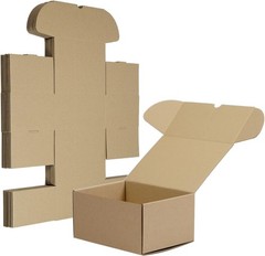 20 Pack Small Brown Corrugated Shipping Boxes – Easy Assemble, Durable & Eco-…