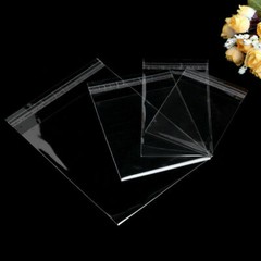 100pcs Plastic Clear Transparent OPP Self Adhesive Seal Bag Resealable Poly Bags