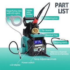 YIHUA 939D+ III EVO 110W Digital Soldering Station Dual LCD Display High-Power