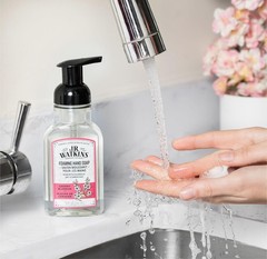 J.R. Watkins Foaming Hand Soap Pump with 9 Fl Oz (Pack of 3), Cherry Blossom