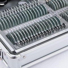 104pcs Trial Lens Set Metal Rim Optical Lens Kit Aluminum Case TLS-104