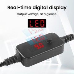 Type-C to DC Power Cable Adjustable Voltage 5V-20V Digital Display Router